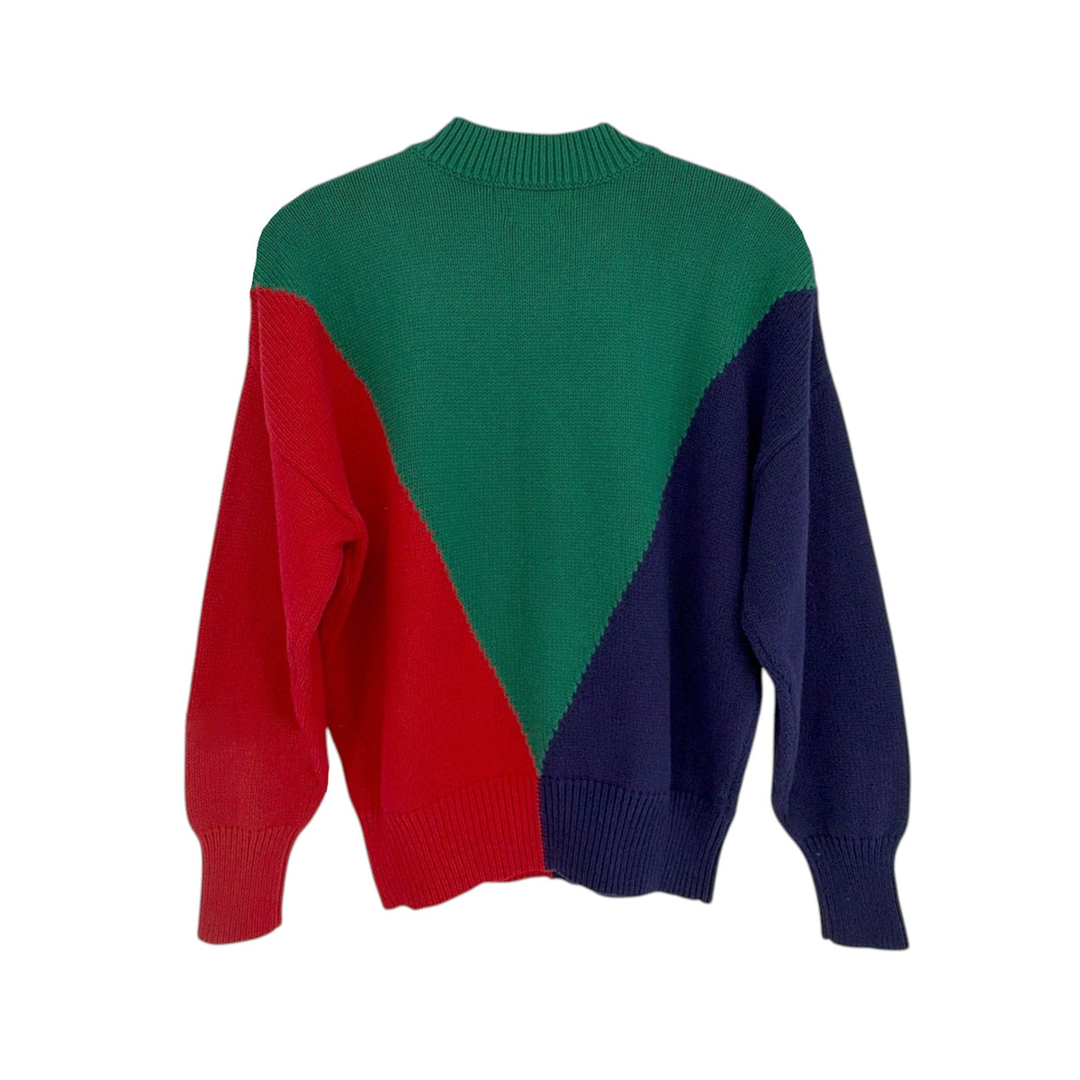CLARE V. Colorblock Drop Shoulder Sweater XS