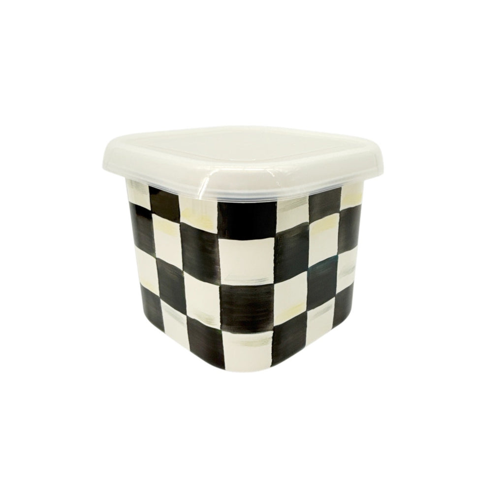 MACKENZIE-CHILDS Courtly Check Enamel Deep Squarage Bowl Medium