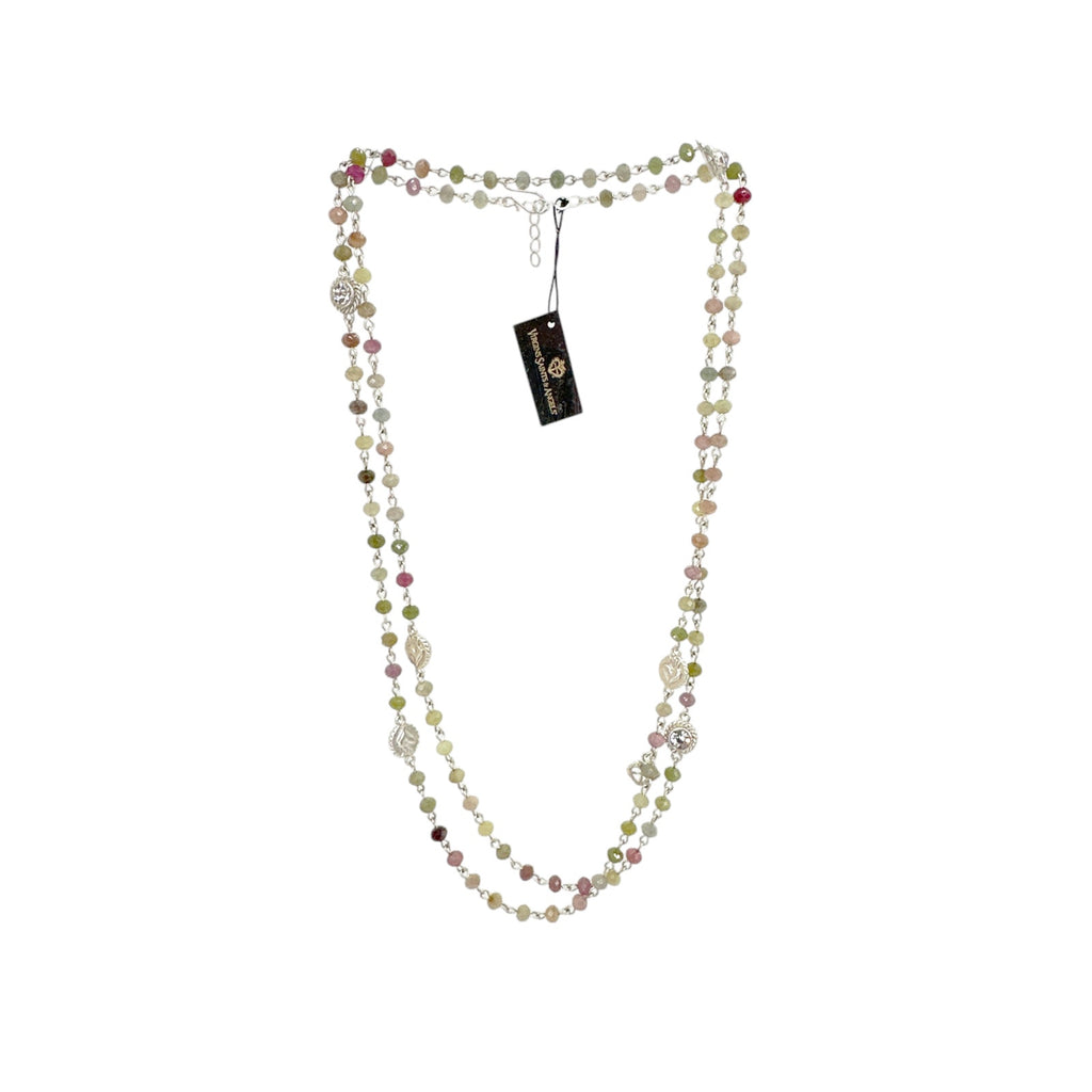 VSA Wrap Precious Sapphire Beads in Silver