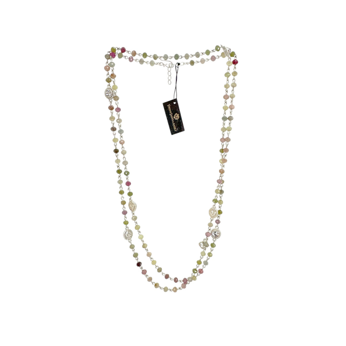 VSA Wrap Precious Sapphire Beads in Silver