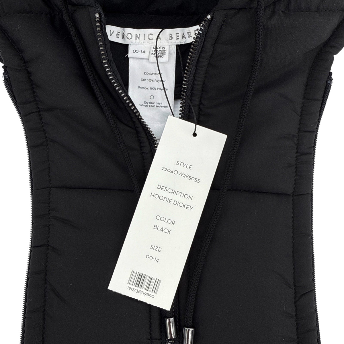 VERONICA BEARD Hoodie Dickey Black Puffer