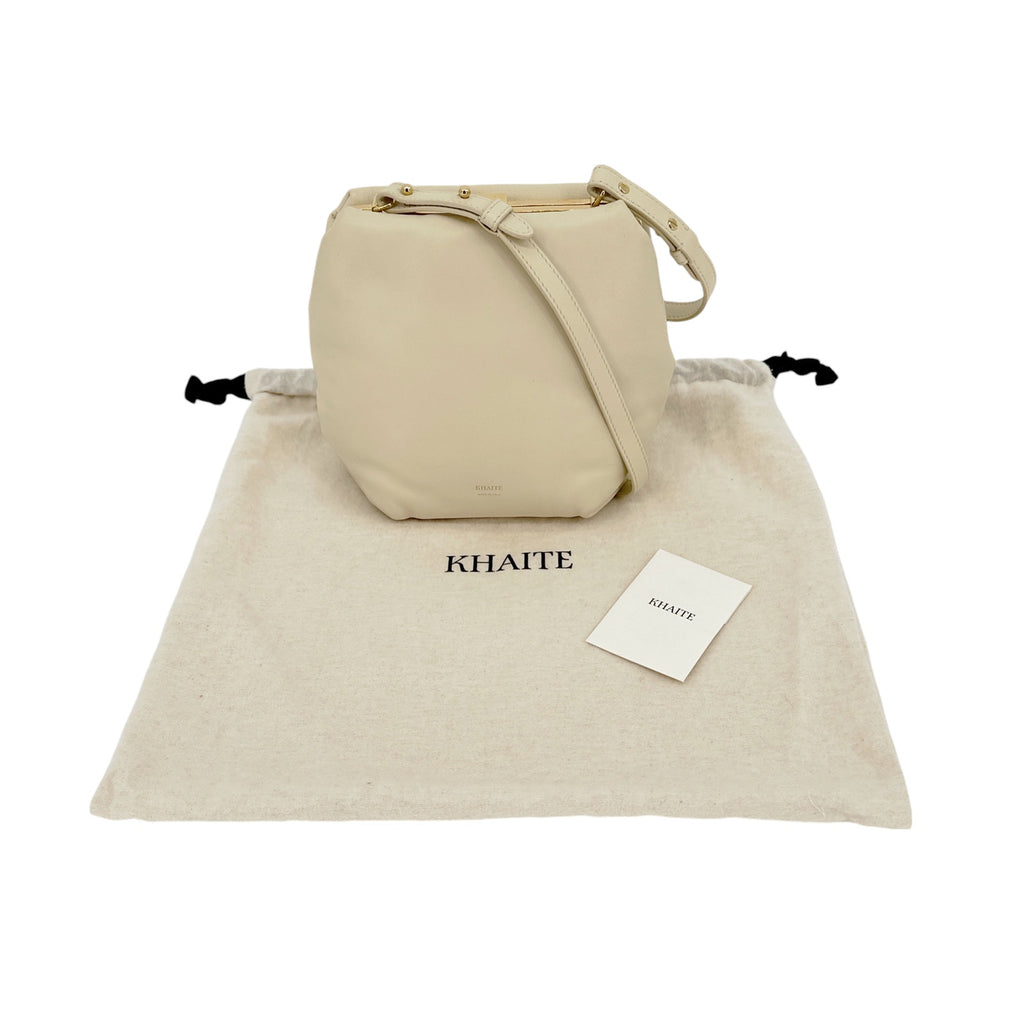 KHAITE The Puffy Agnes Crossbody Bag in Cream