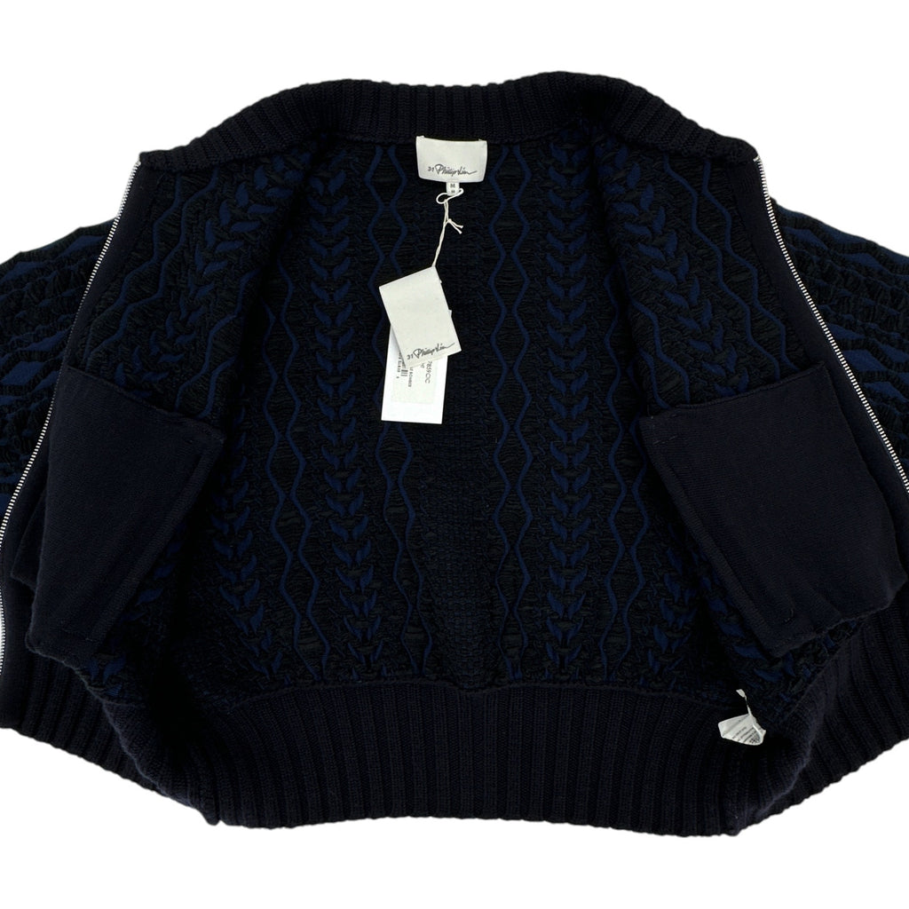 3.1 PHILLIP LIM Woven Mock Cable Bomber M