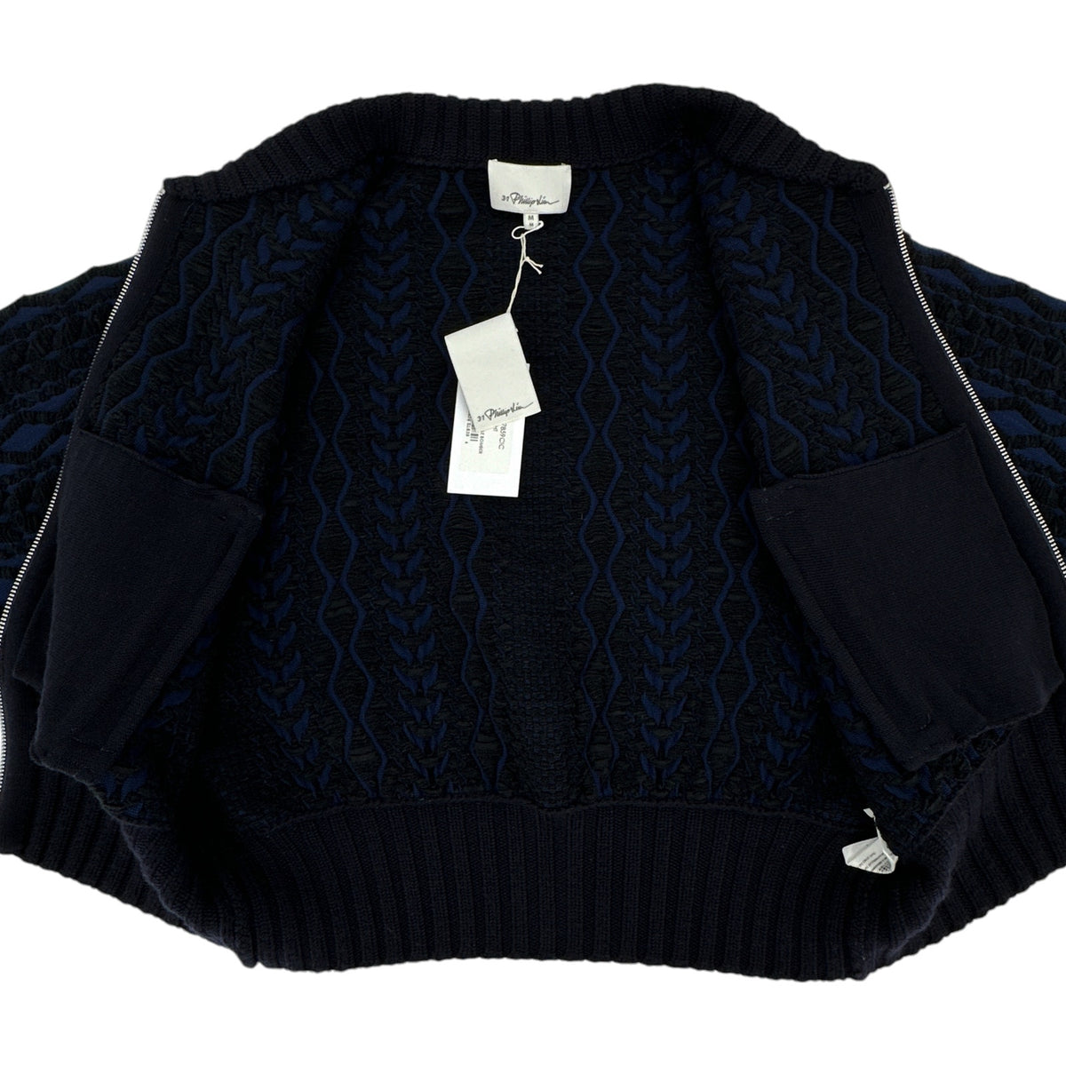 3.1 PHILLIP LIM Woven Mock Cable Bomber M