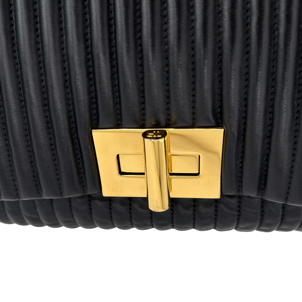 TOM FORD Calfskin Quilted Natalia Clutch in Black