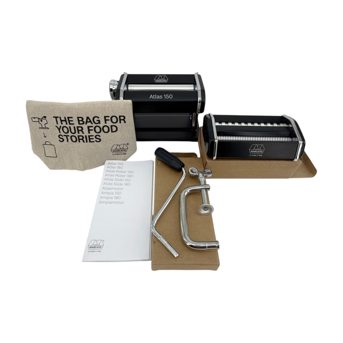 MARCATO Atlas 150 Pasta Machine in Black