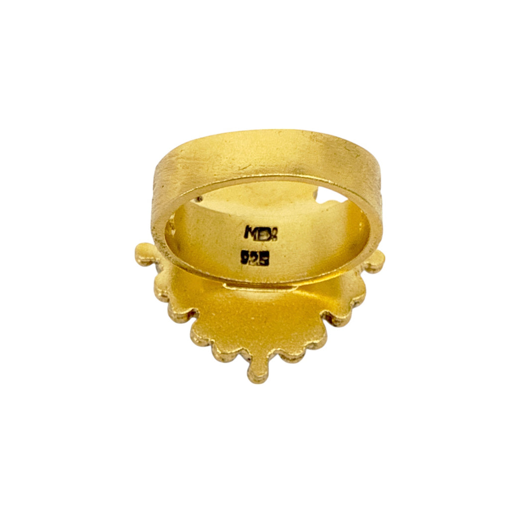 VSA Petite Cloister San Benito Ring Gold Size 6