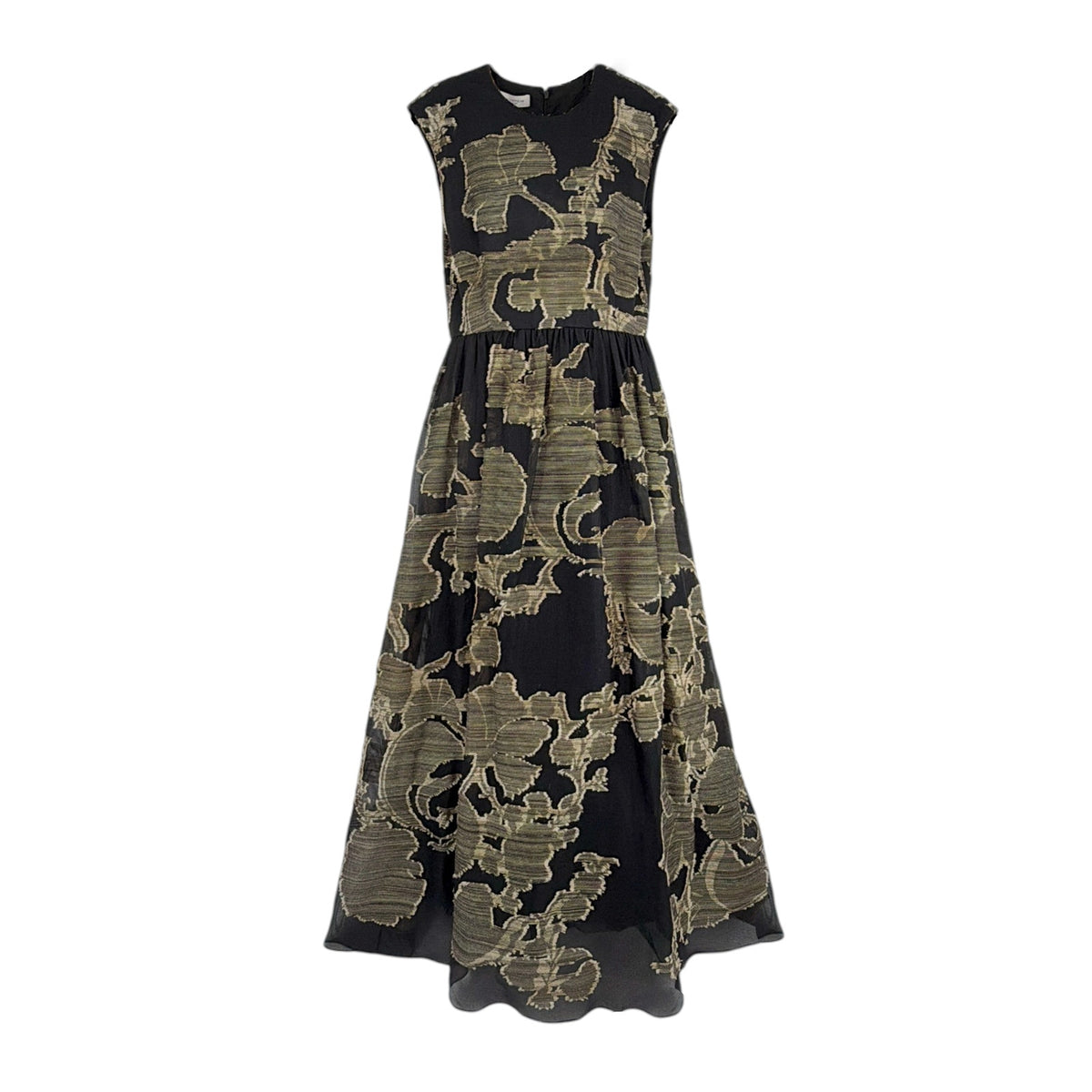 LAFAYETTE 148 New York Jacquard Silk Evening Gown in Black 4|S