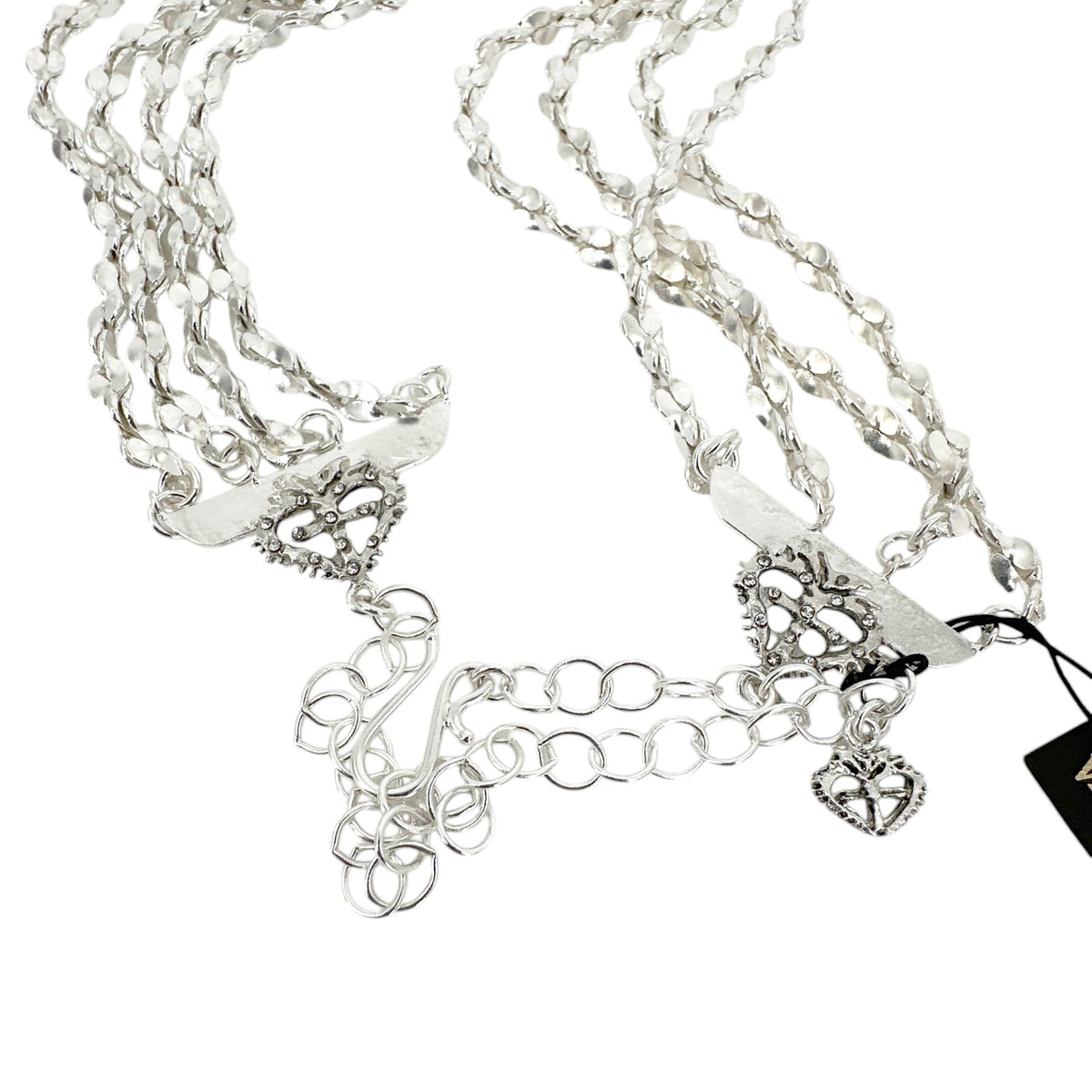 VSA Love Chain Necklace in Silver