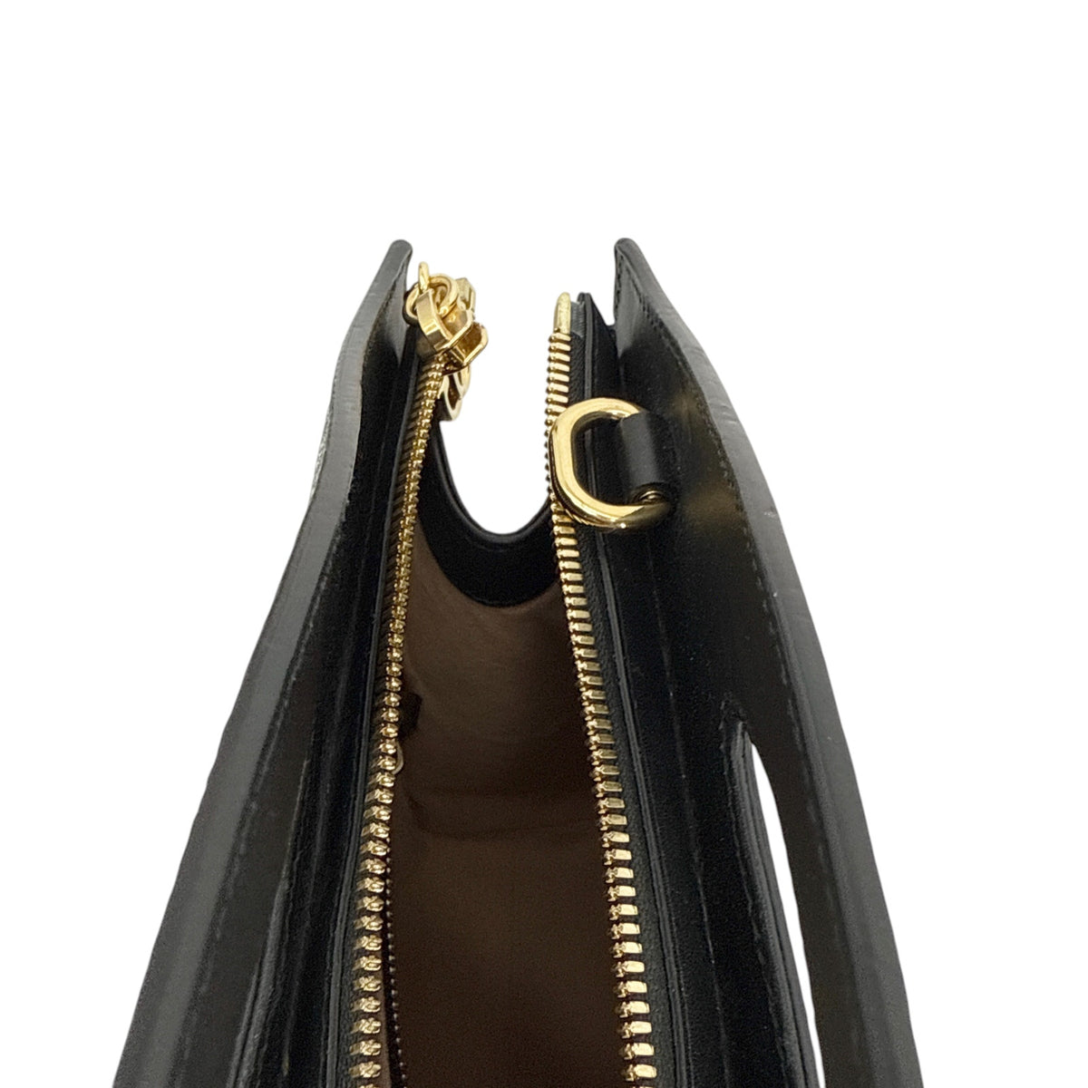 GUCCI Ophidia Cut Out Handle Bag Suede Medium in Navy