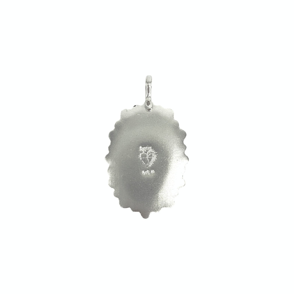 VIRGINS SAINTS & ANGELS VSA Milagrosa Medallion in Pink & Silver
