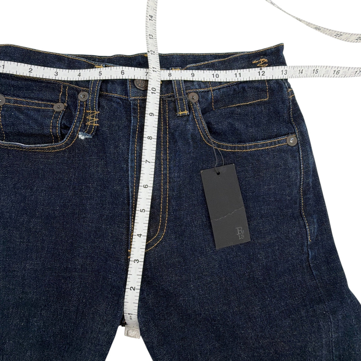 R13 Courtney Slim with Cuff in Indigo Rinse 25