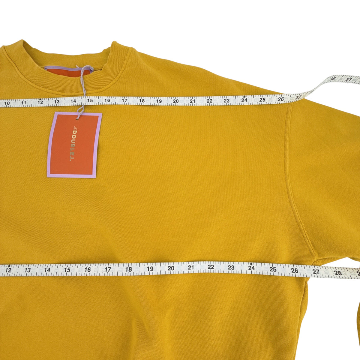 La DOUBLEJ Off Court Sweatshirt "Raise Your Vibration Nation" in Dark Mustard