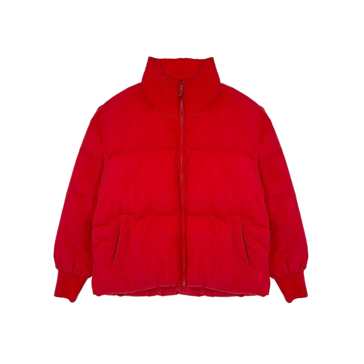 LOVERS+FRIENDS Jillian Puffer Jacket in Red XS
