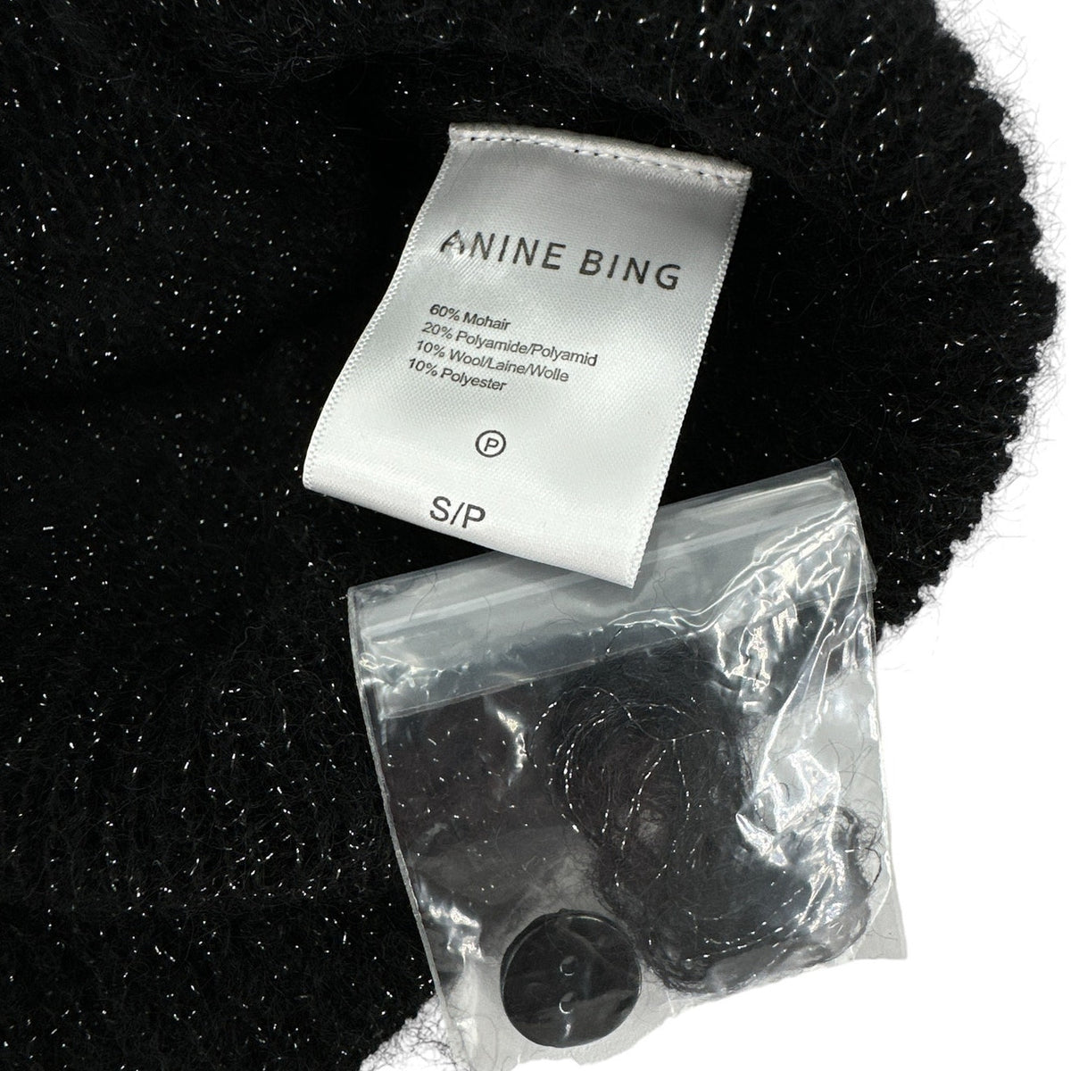 ANINE BING Mason Cardigan in Black S