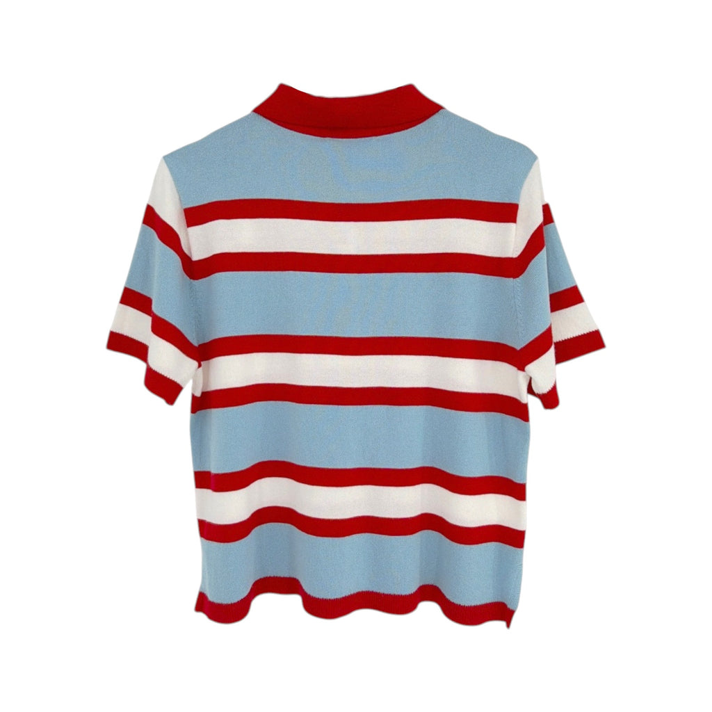 ALICE+OLIVIA Tillie Striped Polo S