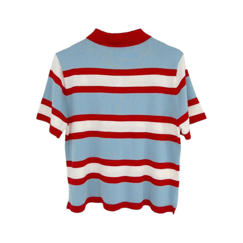 ALICE+OLIVIA Tillie Striped Polo S