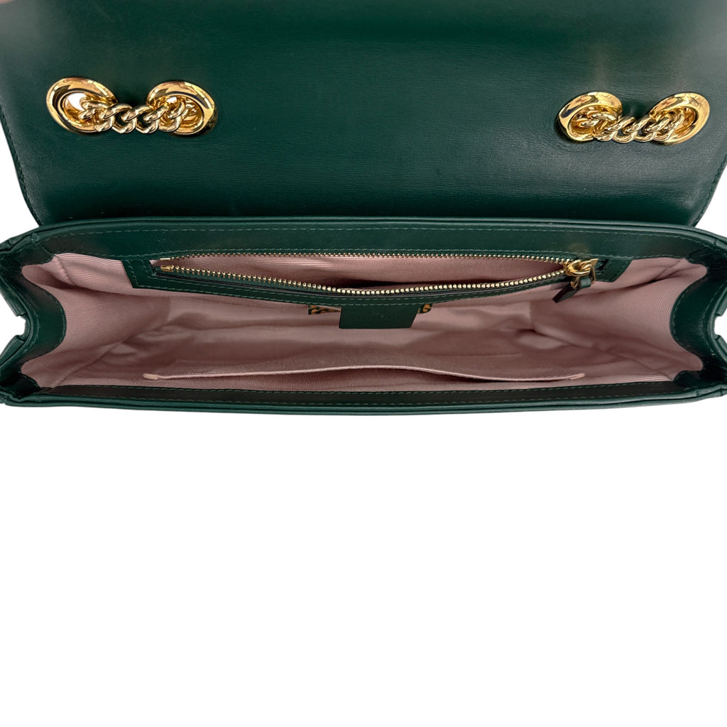 GUCCI Rajah Medium Shoulder Bag in Vintage Green