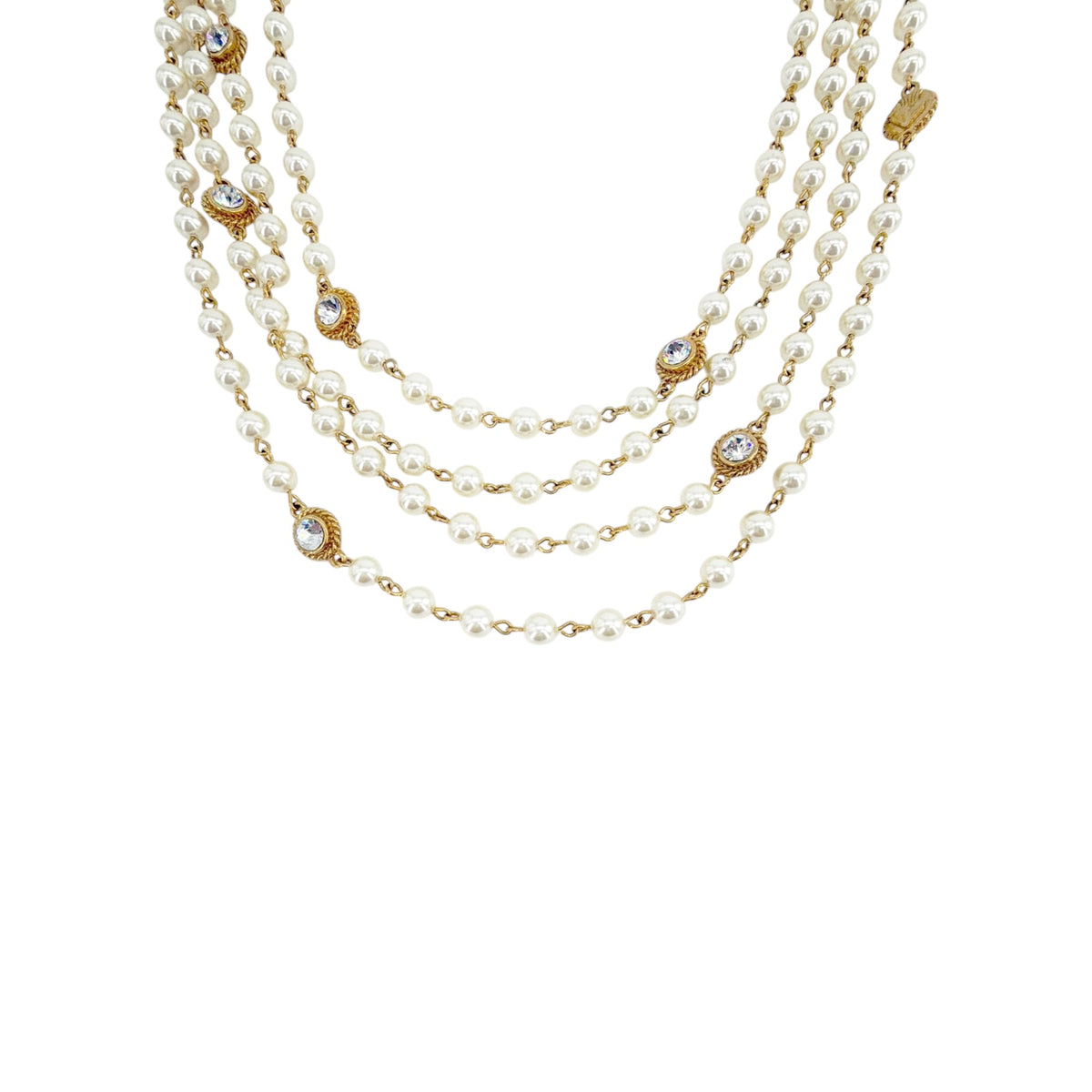 VSA Magdalena Necklace Pearl Gold