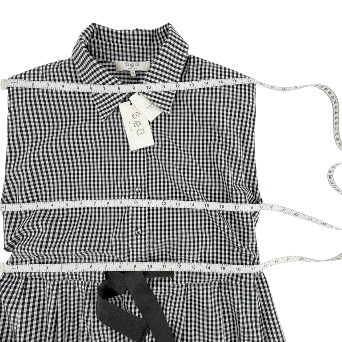 SEA New York Neci Gingham Bubble Dress S