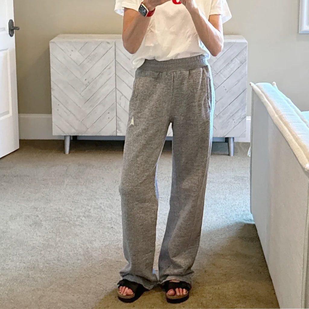 GOLDEN GOOSE Dorotea Star Logo Wide Leg Sweatpants XS
