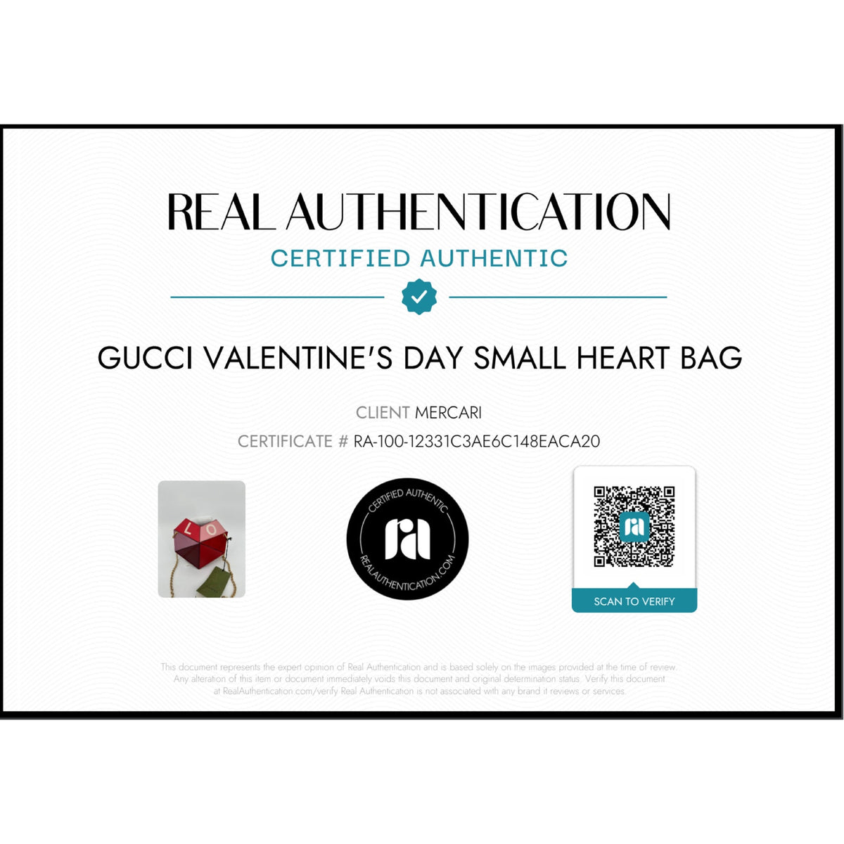 GUCCI Valentine's Day Small Heart Bag