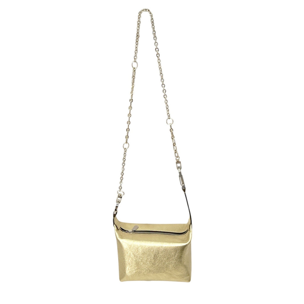 EERA Metallic Moon Bag in Laminated Gold
