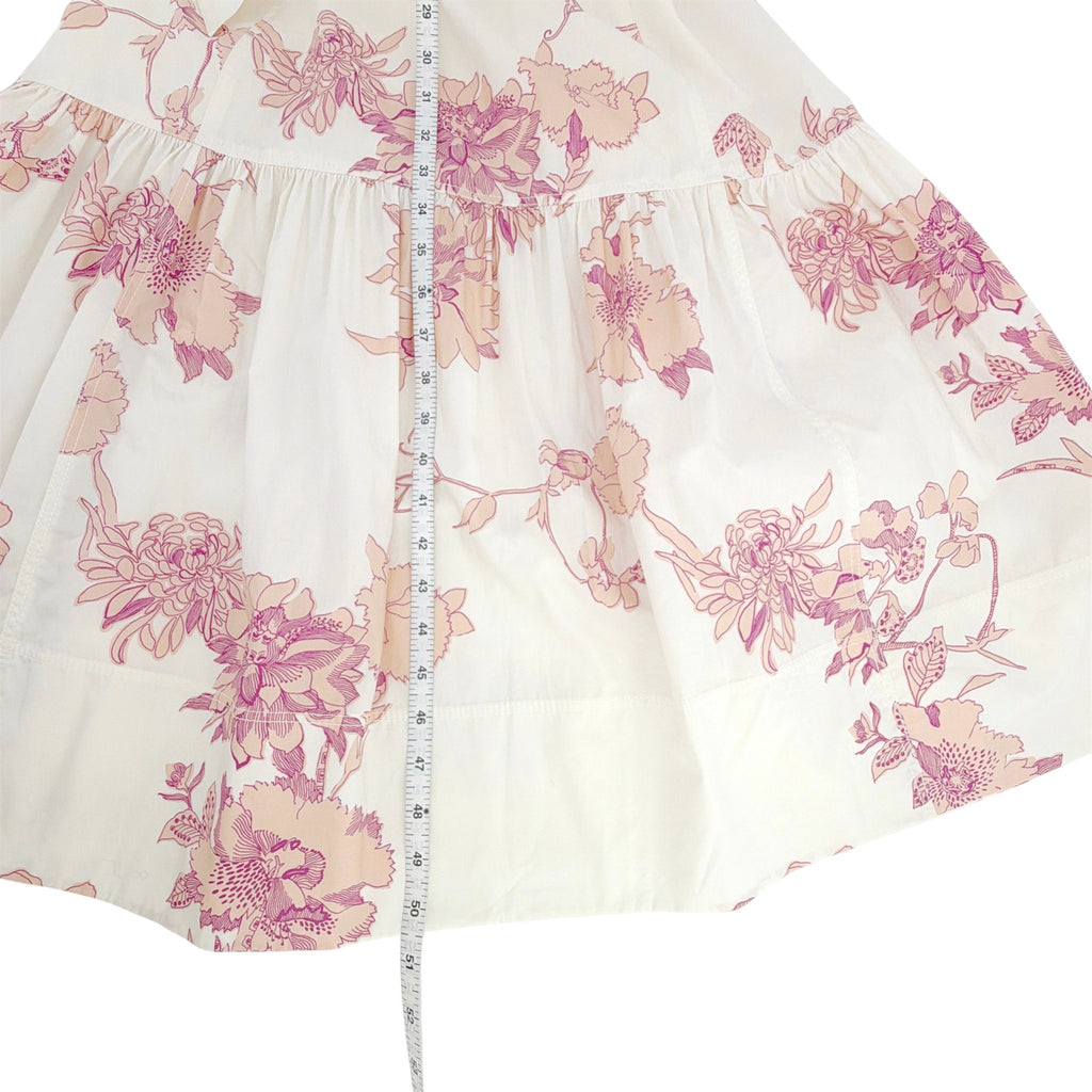 ME+EM Cotton Scribbled Floral Print Maxi Shirt Dress 2
