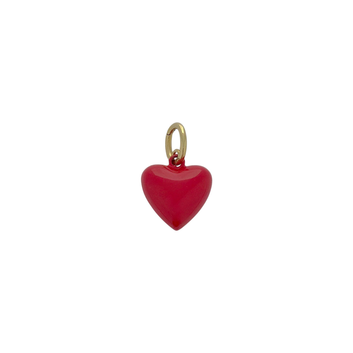 ROXANNE ASSOULIN The Mini Puffy Heart Charm in Red