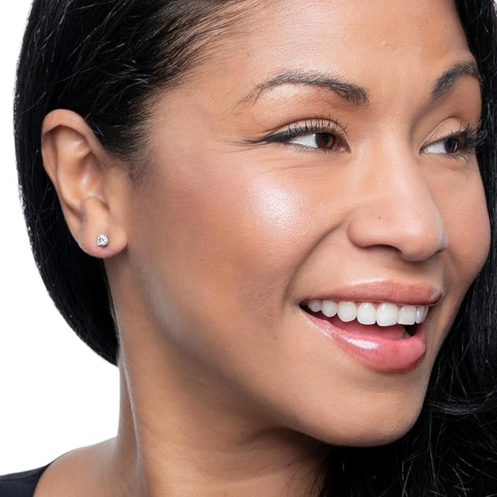 DIAMOND Certified Lab-Grown Solitaire Stud Earrings .5 CTW in 14k White Gold
