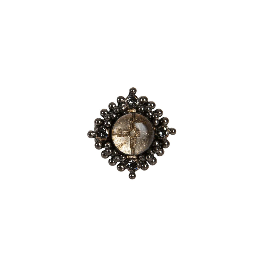 VIRGINS SAINTS & ANGELS VSA Petite Cloister Zia Ring in Gunmetal 6
