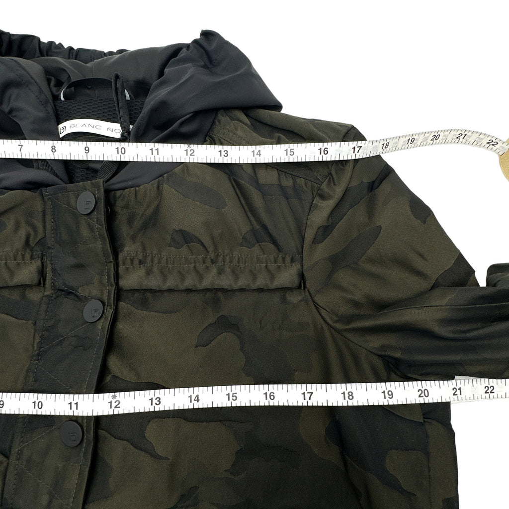 BLANC NOIR Skyfall Aviator Jacket in Olive Camo Size S
