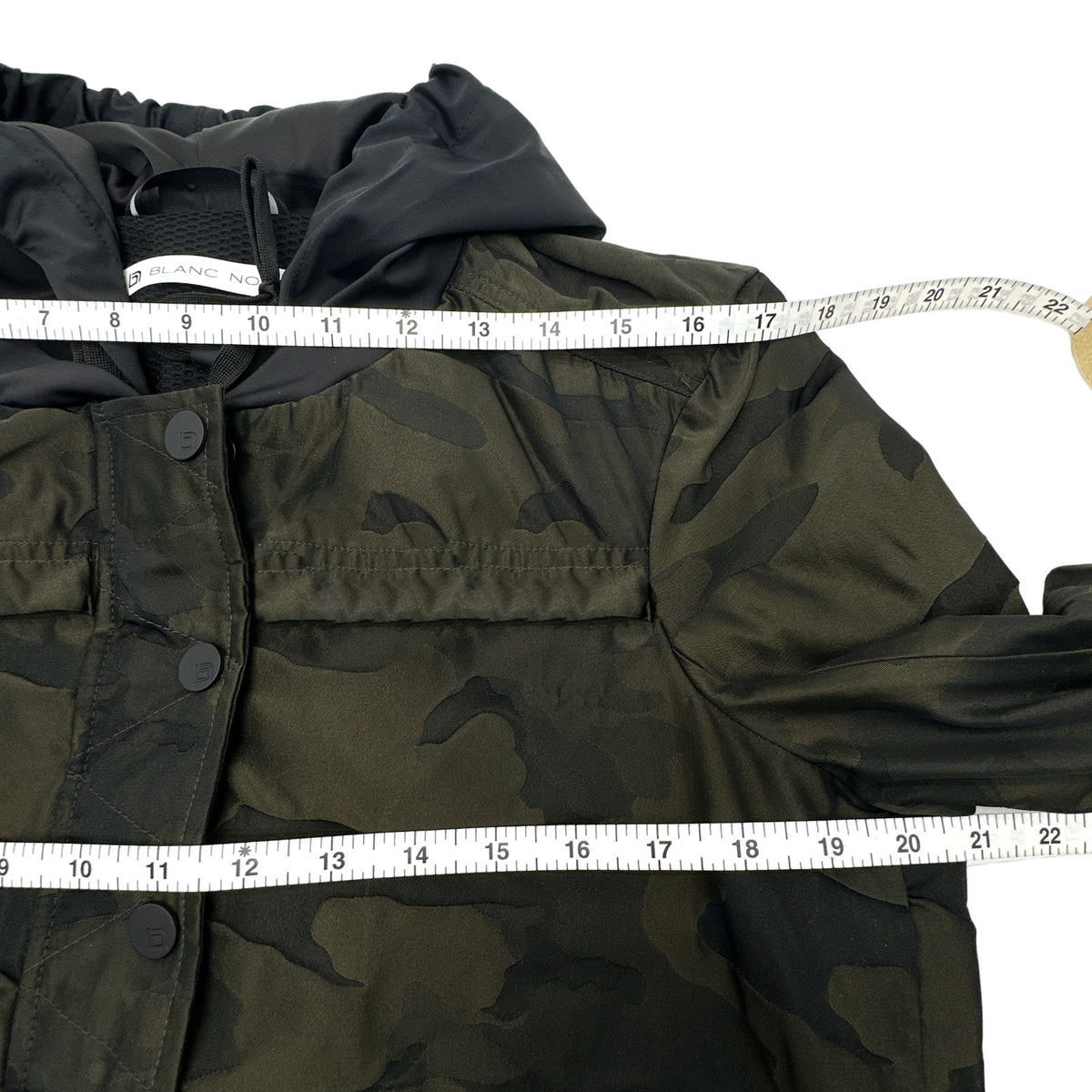 BLANC NOIR Skyfall Aviator Jacket in Olive Camo Size S