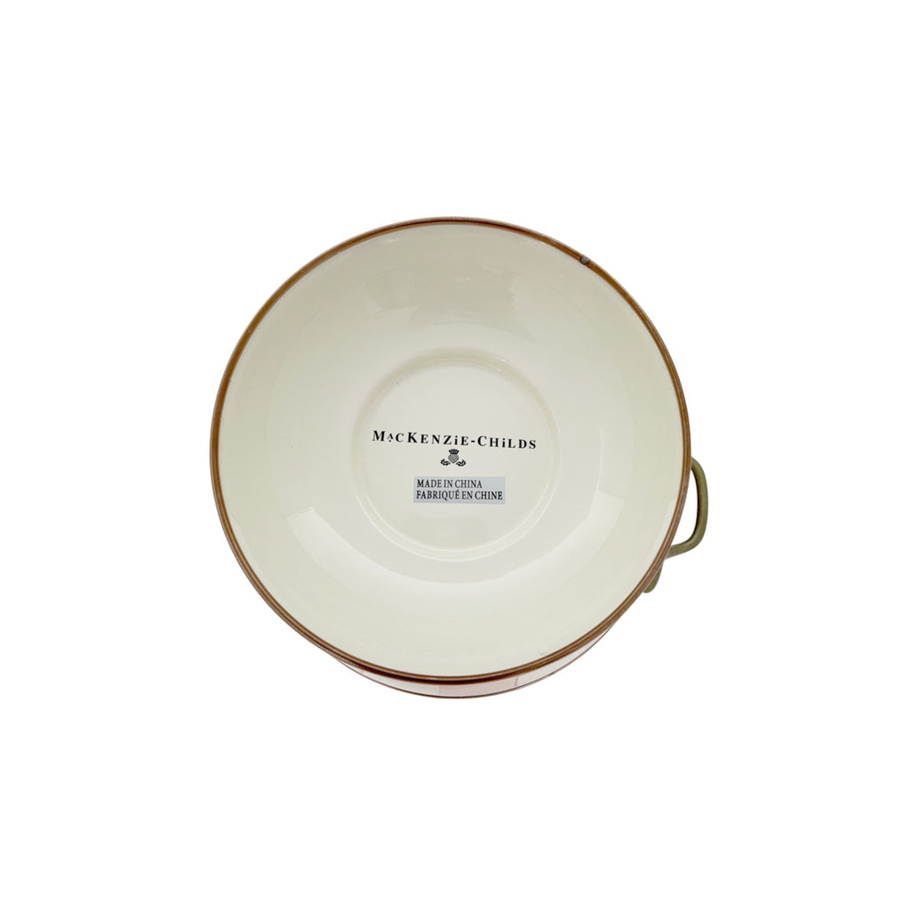 MACKENZIE-CHILDS Almost Everything Bowl in Rosy Check