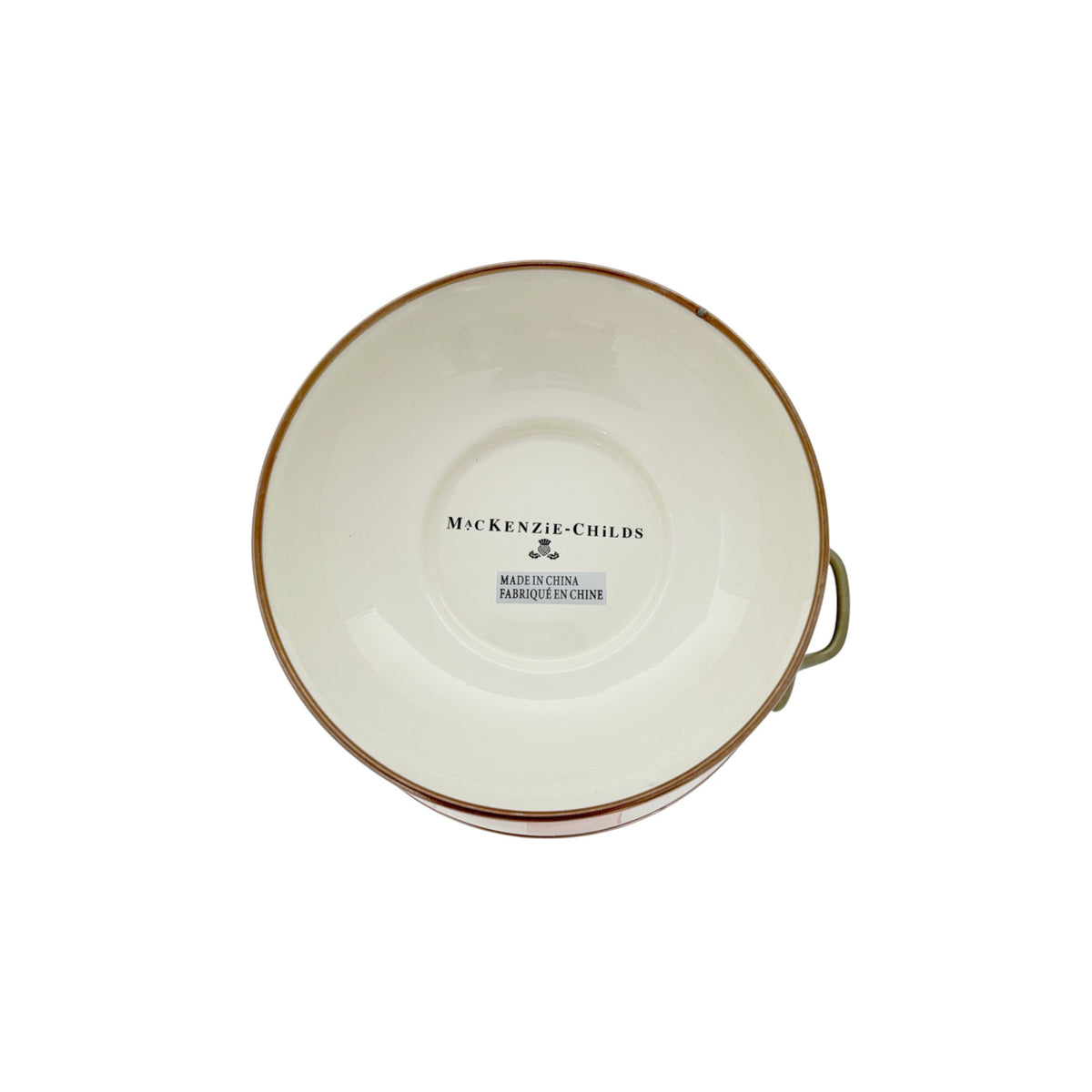 MACKENZIE-CHILDS Almost Everything Bowl in Rosy Check