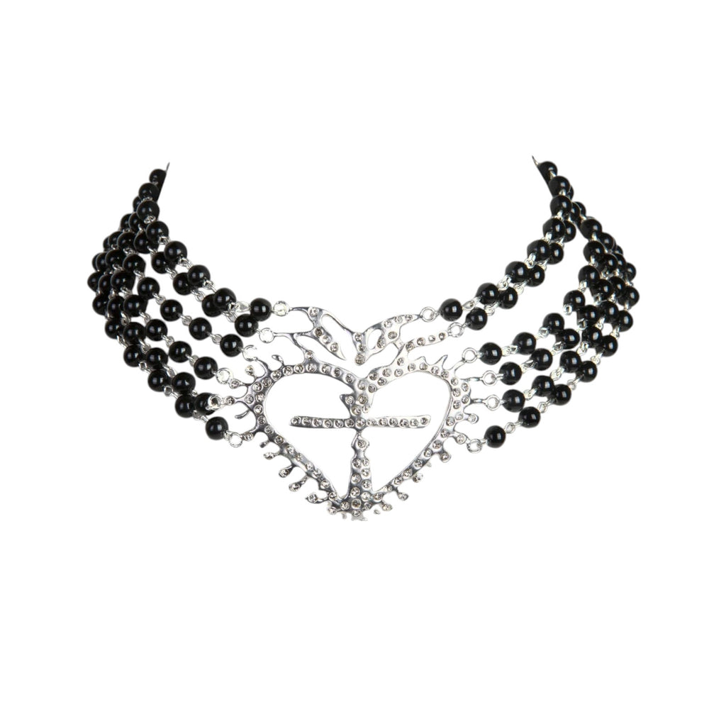 VSA La Queen Collar Mystic Black Silver