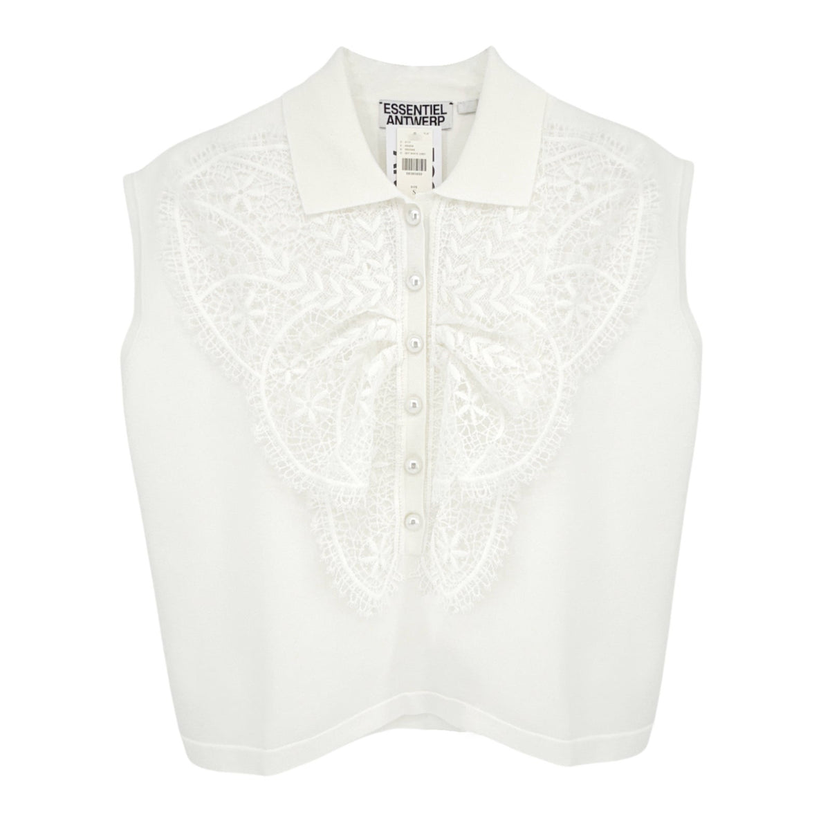 ESSENTIEL ANTWERP Ihelly Sweater Top in Off-white S