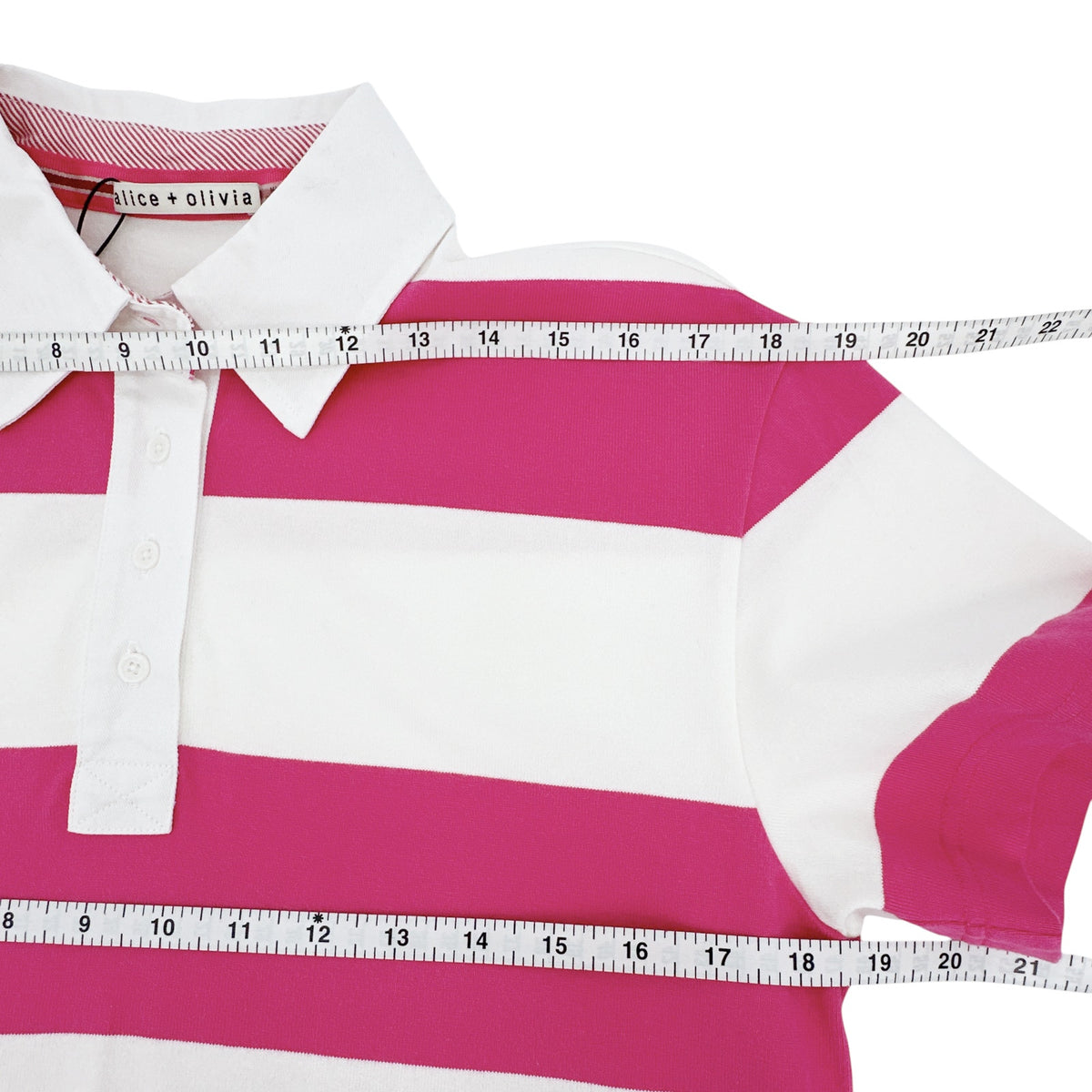 ALICE+OLIVIA Treva Boxy Polo Shirt S