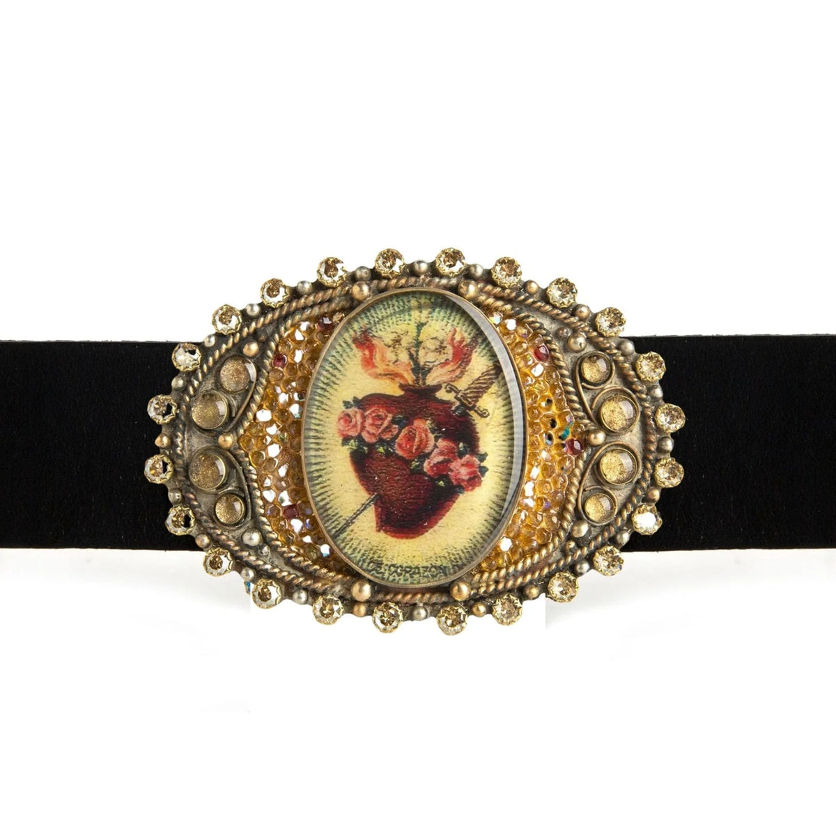 VSA Goddess Image Buckle Sacred Heart
