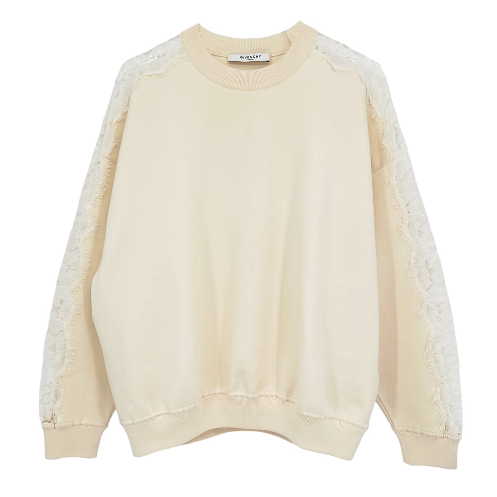 GIVENCHY Lace Insert Sweatshirt S
