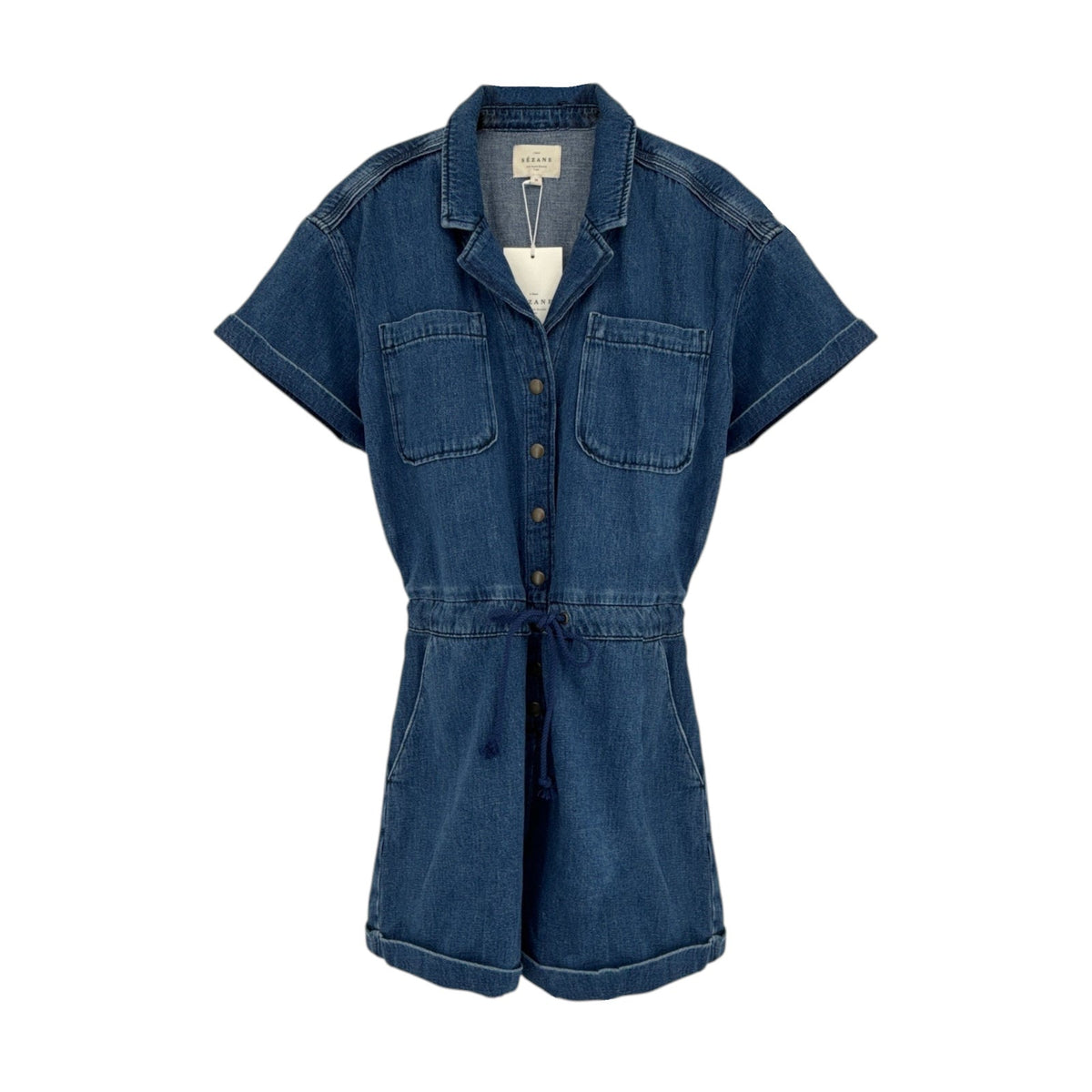 SEZANE Kaou Jumpsuit in Blue FR38|M