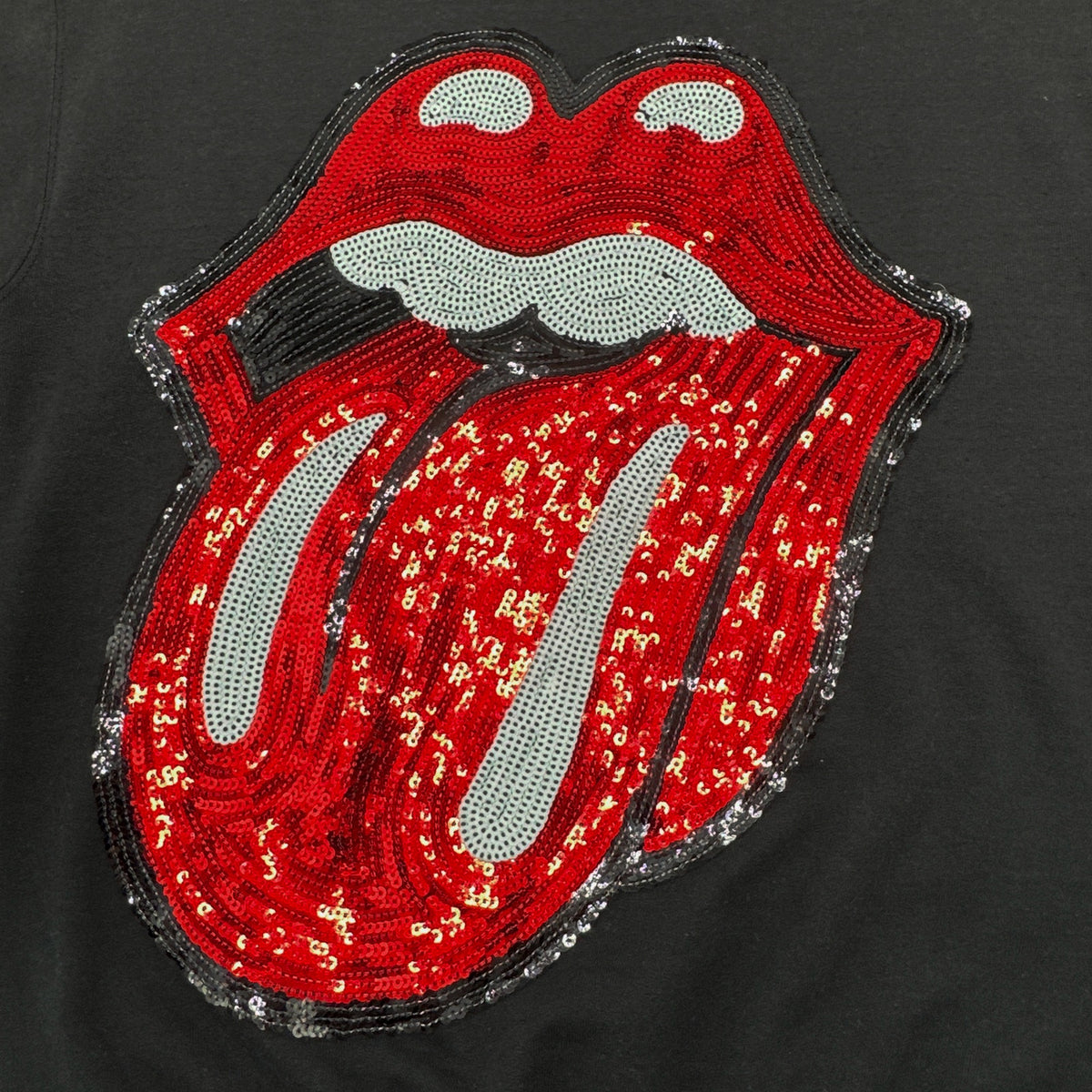 MADEWORN Rolling Stones Sequin Sweatshirt Size XS