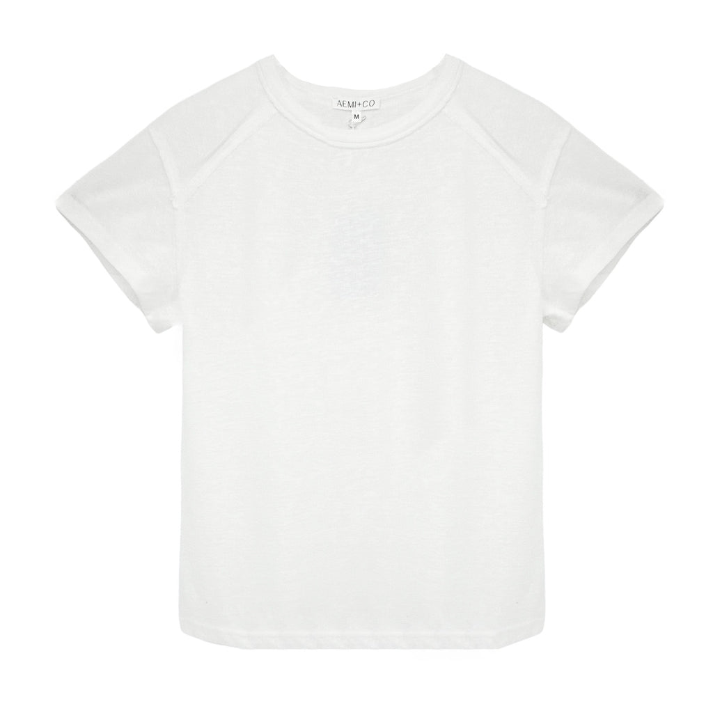AEMI+CO Junie Top Tee in White M