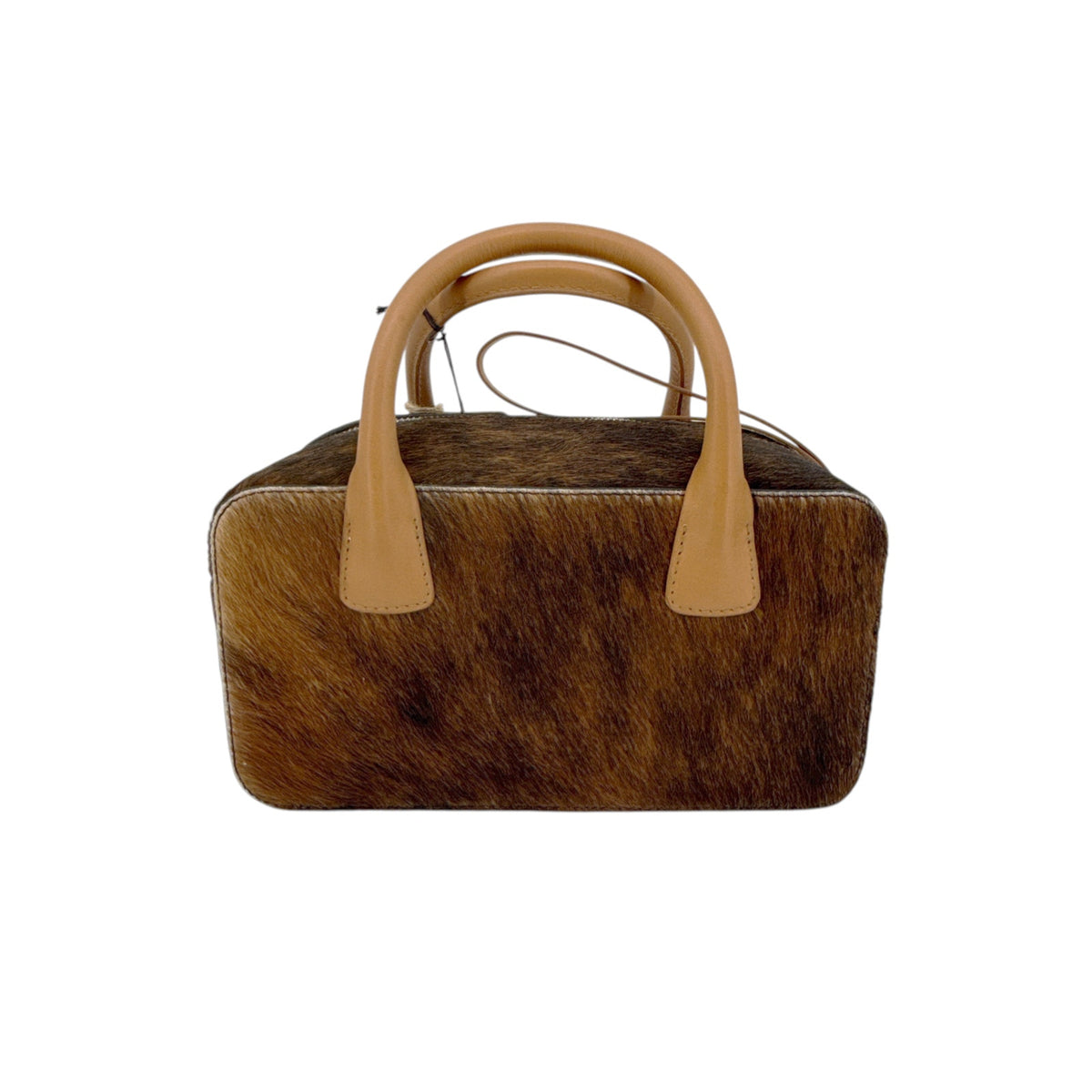 RACHEL COMEY Brynd Small Box Bag in Umber Multi Calf Hair