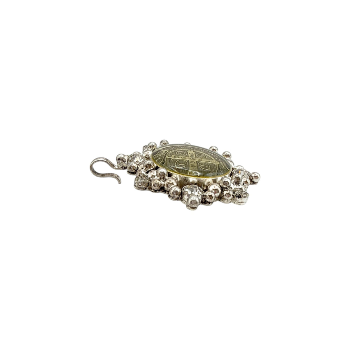 VIRGINS SAINTS & ANGELS VSA Cloister San Benito Medallion in Silver