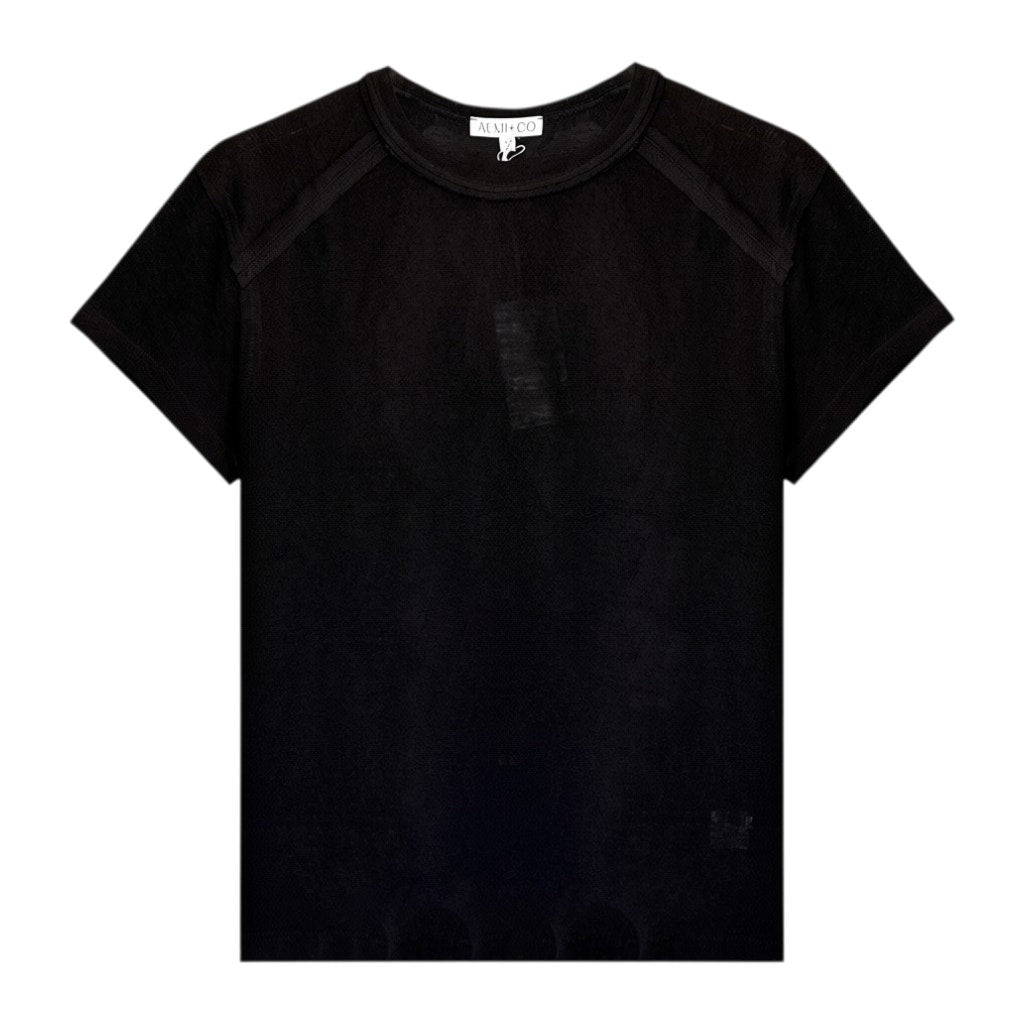 AEMI+CO Junie Top Tee in Black M
