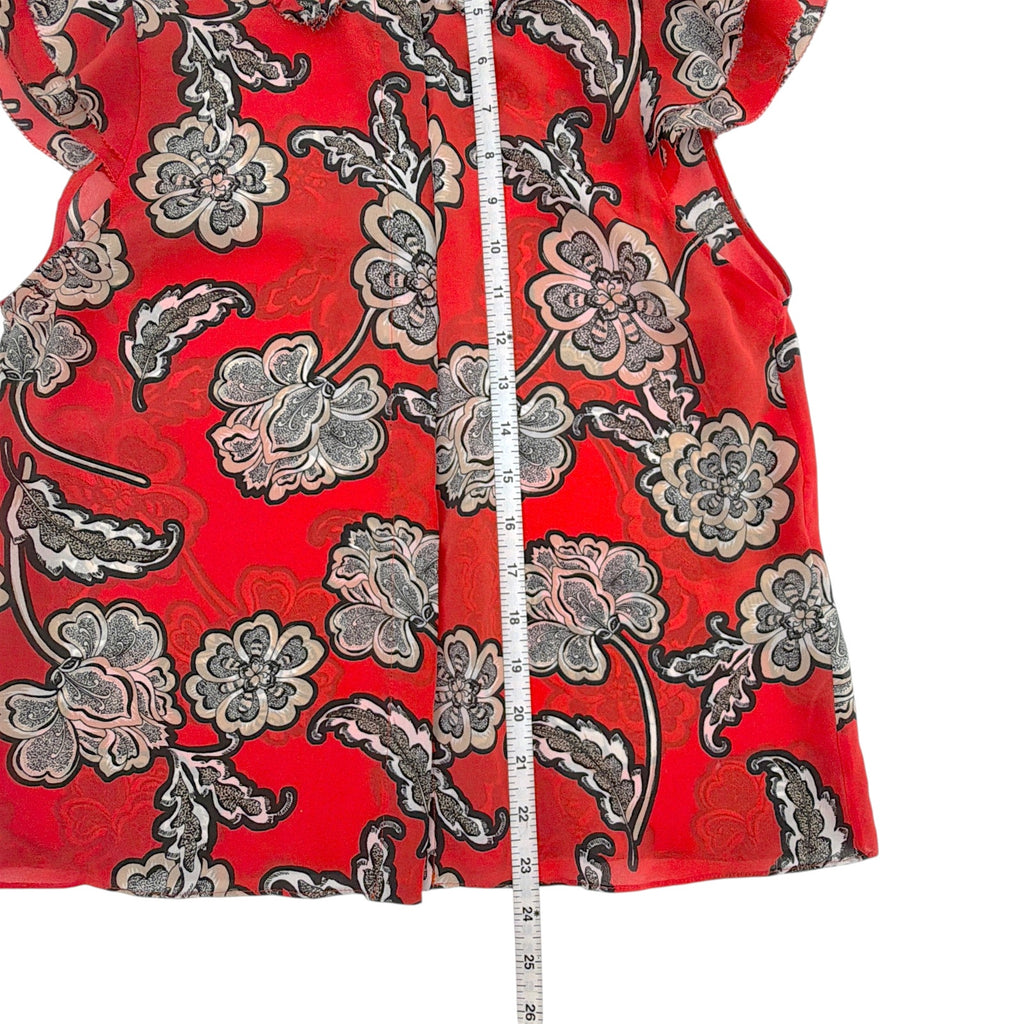 ALICE+OLIVIA Martel Silk Blouse in Landmark S