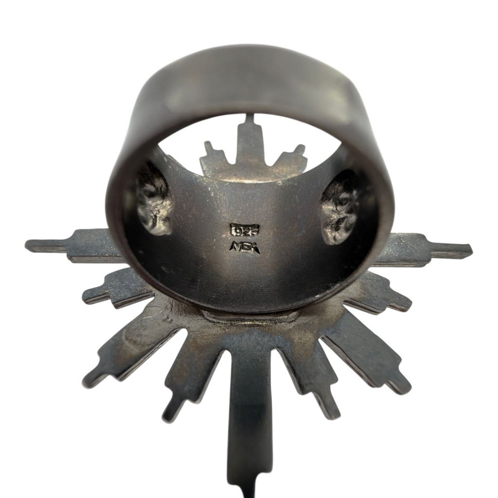 VSA Glorious Ring San Benito Gunmetal Size 6