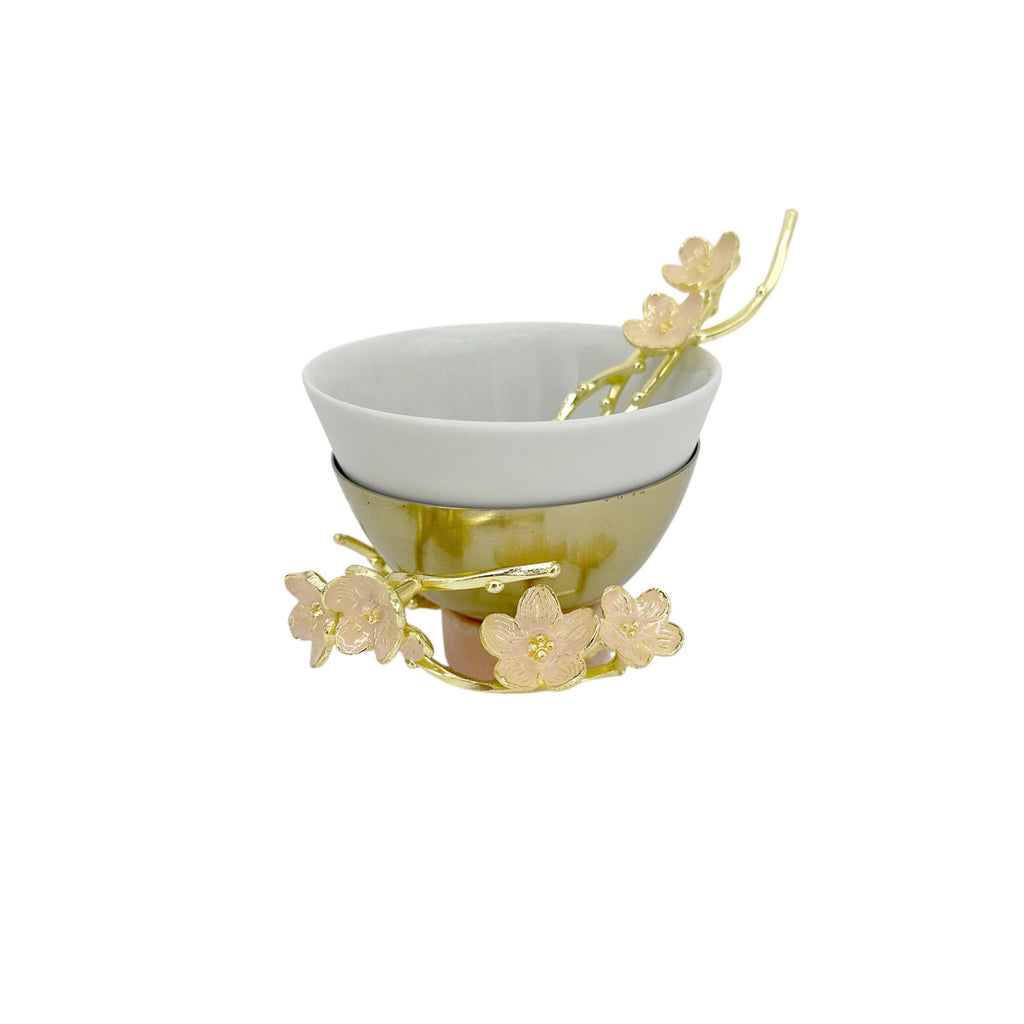 MICHAEL ARAM Cherry Blossom Porcelain Small Bowl with Spoon