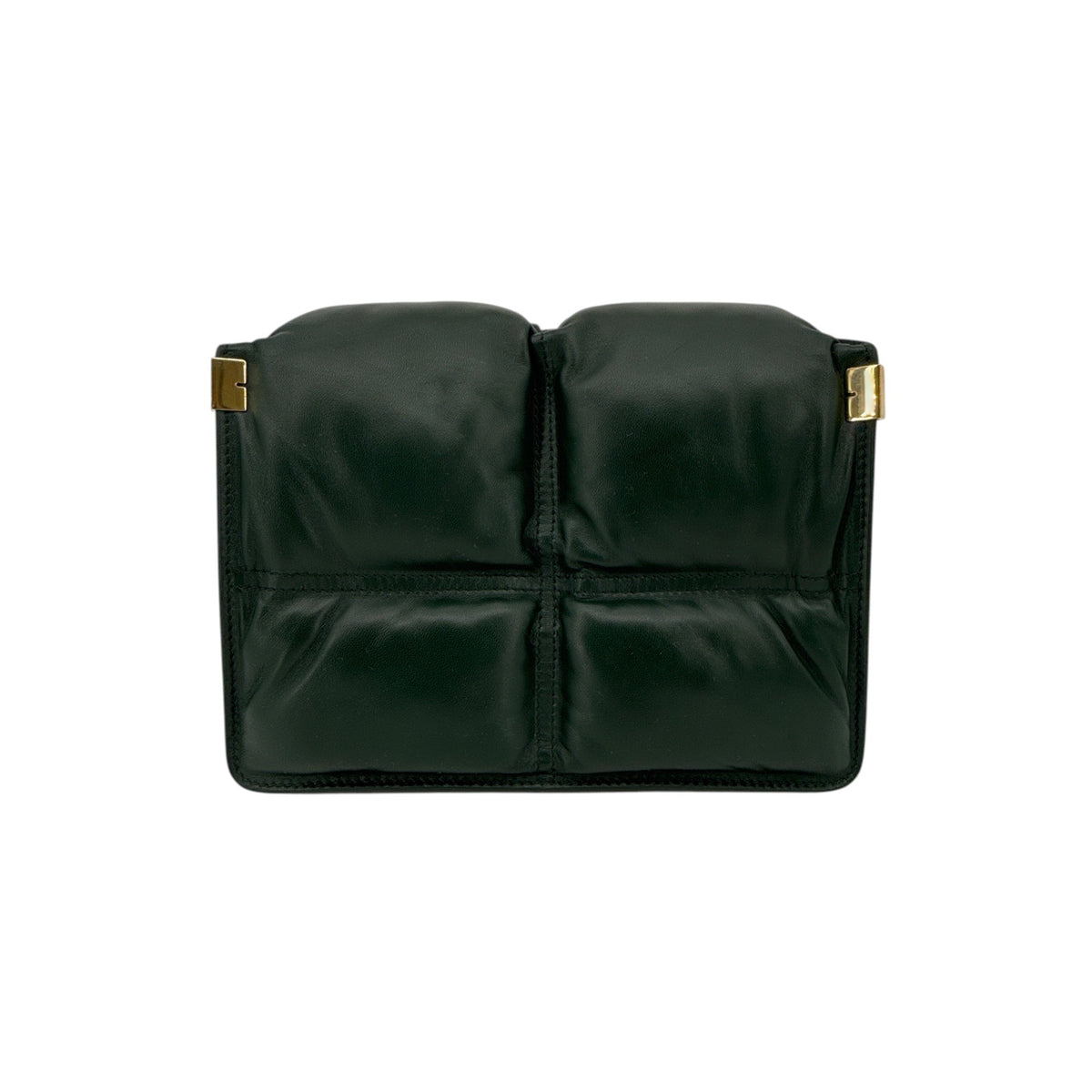 BURBERRY Snip Chain Bag Puffy Nappa Leather in Vine
